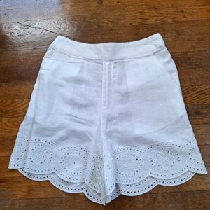 NWOT White Eyelet Rachel Zoe Shorts Size M
